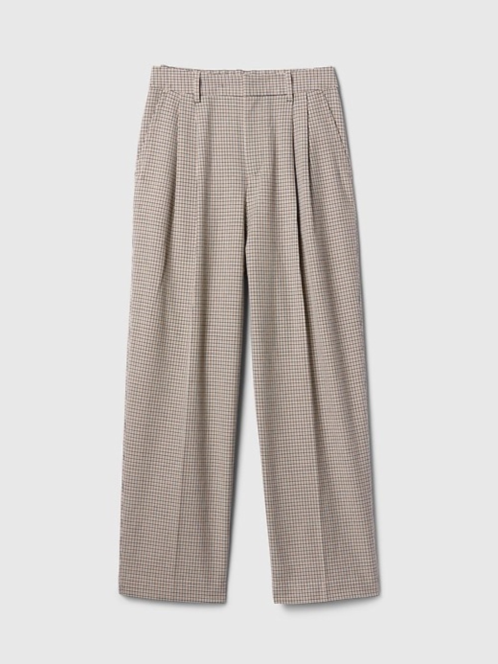 Women’s GAP 365 High Rise Brushed Twill Pleated Taper Trousers Size 12 Tall